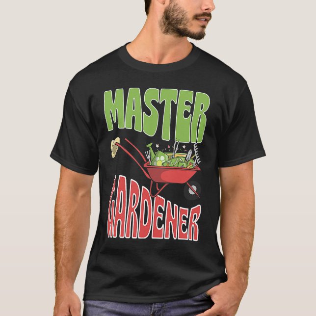 Master Gardener Vegetable Gardening Plant Lover T Shirt (Framsida)