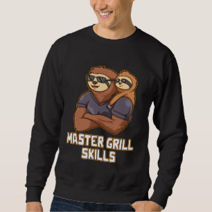 Master Grill Färdigheter Mat Matpappa Pappa Chef G Lång Ärmad Tröja