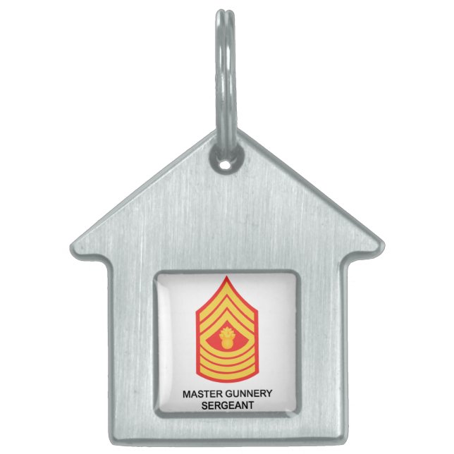 Master Gunnery sergeant ID-bricka Husdjur (Framsidan)