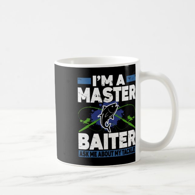 Master Iter Shirt Funny Fishing Fisherman Fish  Kaffemugg (Höger)
