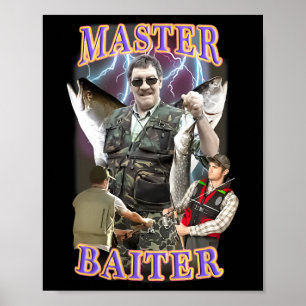 Master Iter Vintage B Fiske Rolig Fiskare Poster