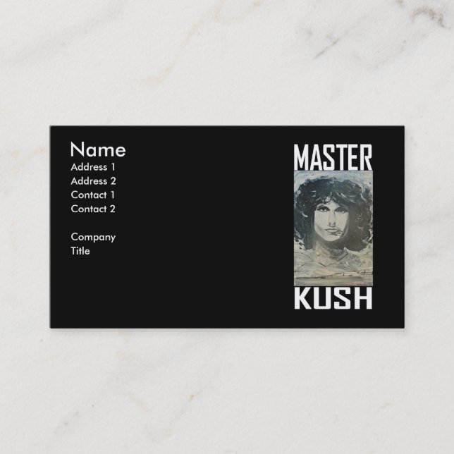 MASTER KUSH VISITKORT (Framsida)