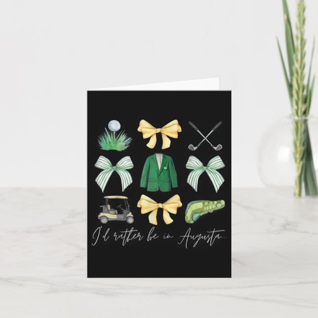 Master Lets Partee Golf Tournament Coquette Bow Wo Kort (Framsida)