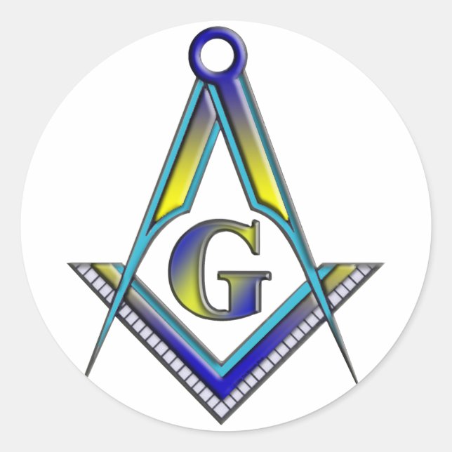 Master Mason Runt Klistermärke (Framsida)