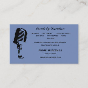 Master of Ceremonies Visitkort