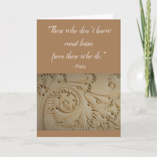 Master of Education Plato Grattiss Card Kort