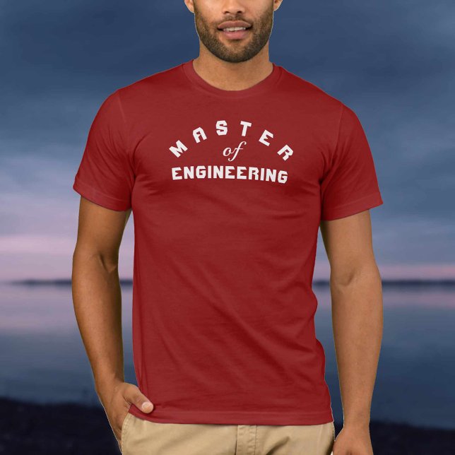 Master of Engineering Graphic T Shirt (Skapare uppladdad)