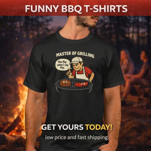 Master of Grilling | Funny BBQ T Shirt (Skapare uppladdad)