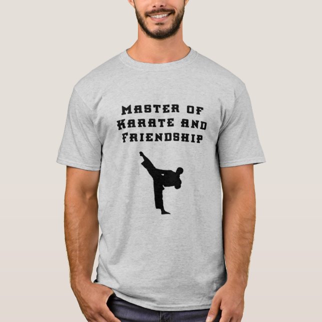 "Master of Karate and Vänskap" Manar-Shirt Tee (Framsida)