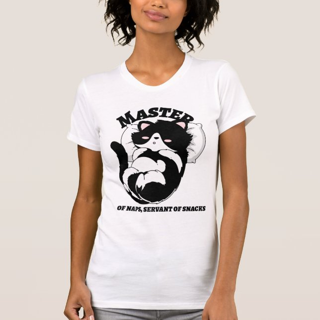 Master of naps, servant of snacks t shirt (Framsida)