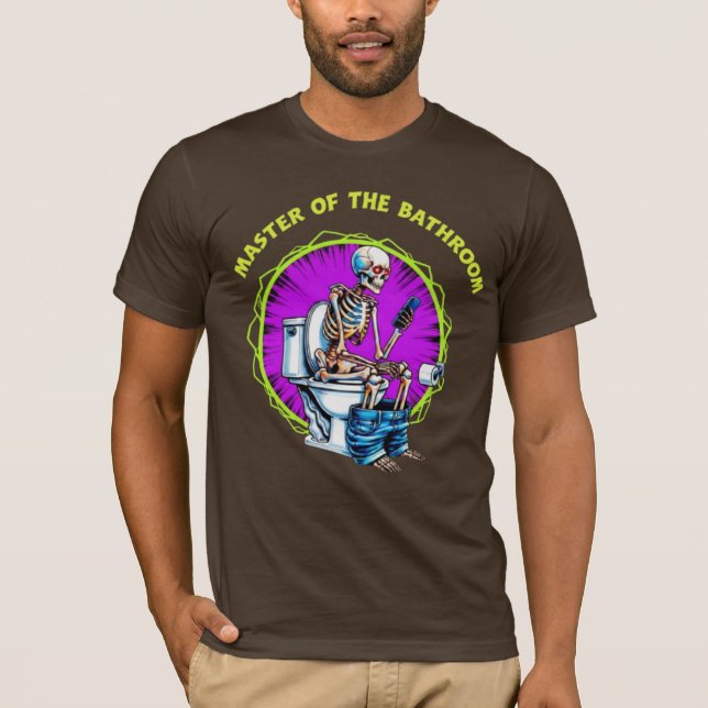Master of the Bathroom T Shirt (Framsida)