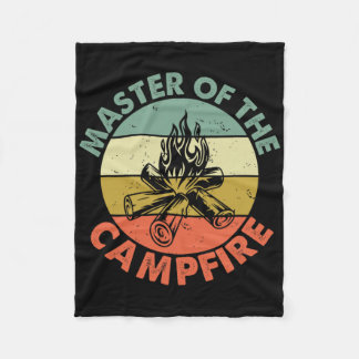 Master Of The Campfire Dad Camping Shirt Camping D Fleecefilt