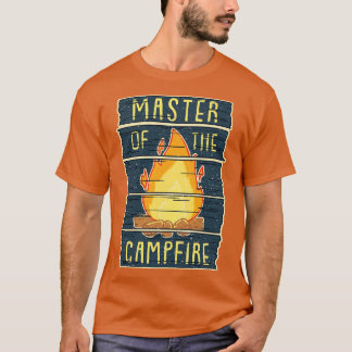 Master of the Campfire Funny Vintage Camping Gift T Shirt
