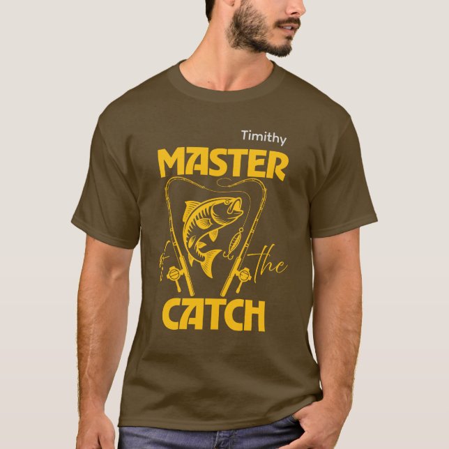 Master Of The Catch Custom SVG Graphic T-Shirt (Framsida)