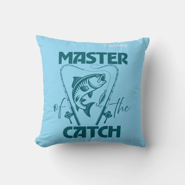 Master Of The Catch Custom SVG Graphic T-Shirt Kudde (Framsida)