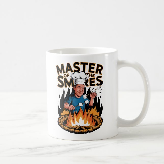 Master of the S’mores Campfire Cooking Design Kaffemugg (Höger)