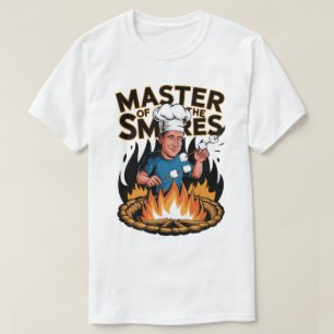 Master of the S’mores Campfire Cooking Design T Shirt