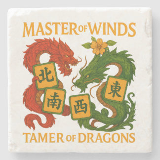 Master of Winds-Tamer of Dragons Mahjong Coasters Stenunderlägg