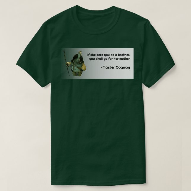 Master Oogway-citat 3 TShirt T Shirt (Design framsida)