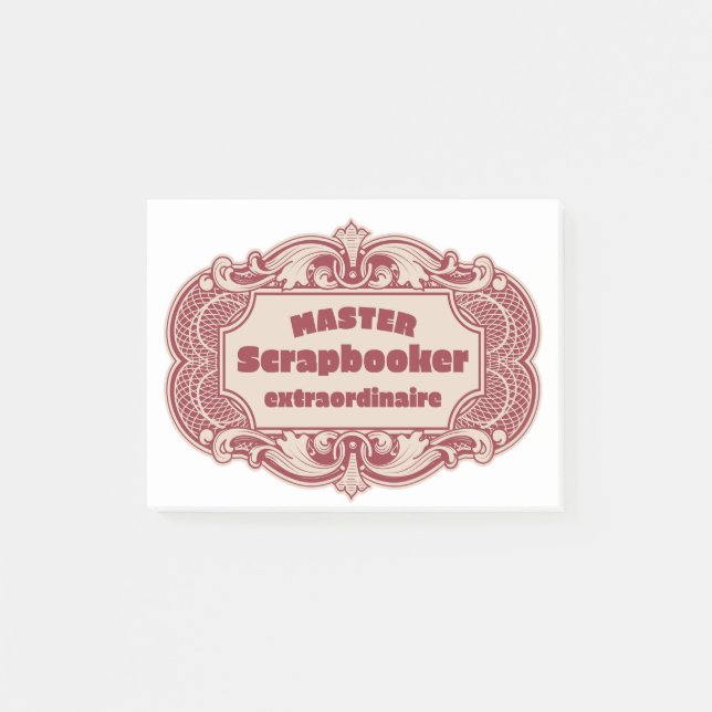 Master Scrapbooker Extraordinaire Post-it Block (Framsida)