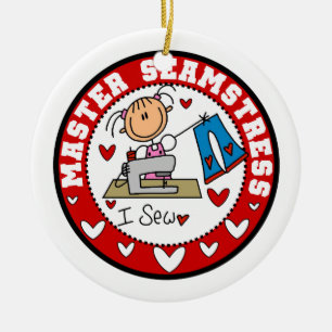 Master Seamstress Julgransprydnad Keramik