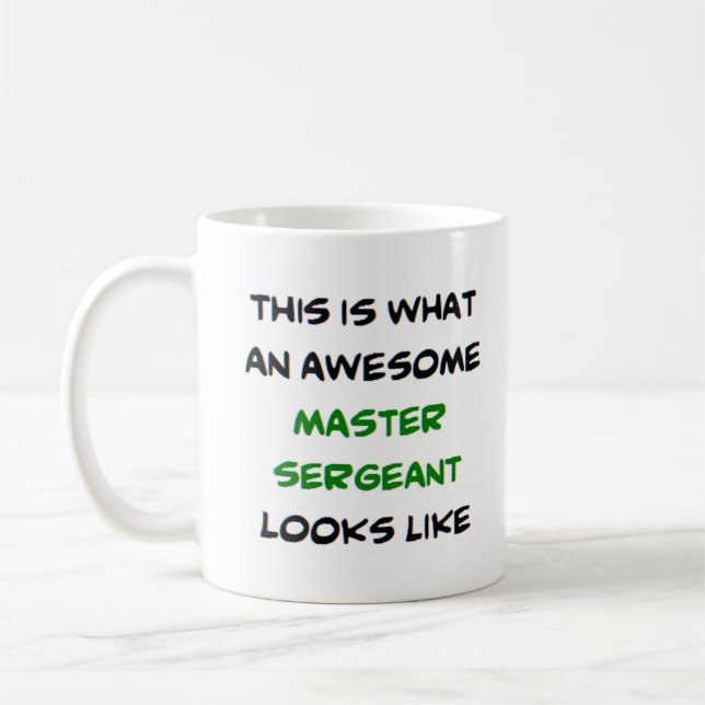 Master sergeant, fantastisk kaffemugg (Vänster)
