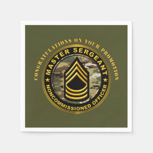 Master Sergeant Promotion MSG Pappersservett