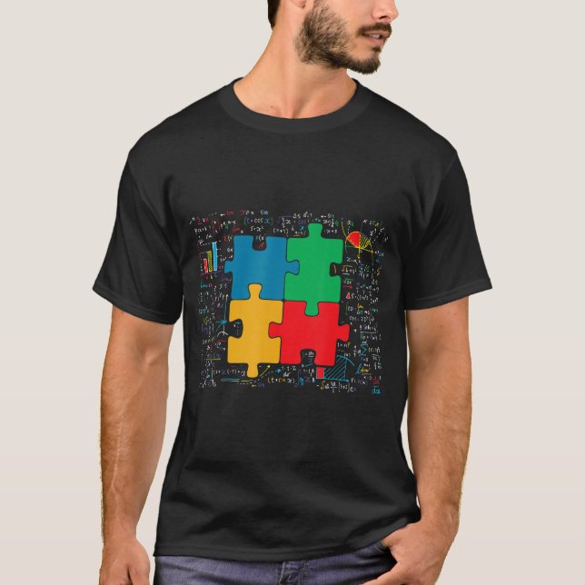 Master Solver Jigsåg Puzzles Math T Shirt (Framsida)