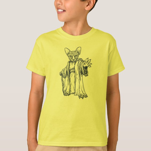 Master Sphynx Linjedesign - Barn Tee Shirt (Framsida)