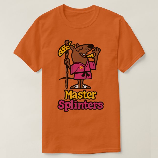 Master Splinters Pizza T Shirt (Design framsida)