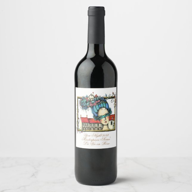 Masterbit Soiree' Vin Flaska-etikett Vinflaska Etikett (Framsida)
