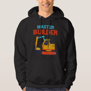 MasterBuilder Excavator Bygger spärrar underordnad Hoodie