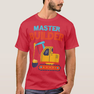 MasterBuilder Excavator Bygger spärrar underordnad T Shirt