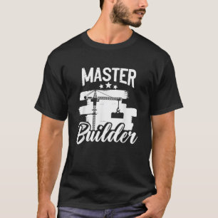 Masterbyggare Bygger block Brickayer E T Shirt