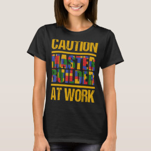 Masterbyggaren Bygger block Bricks 1 T Shirt