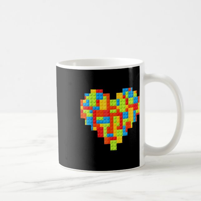 Masterbyggarens block - Byggnad Heart Kaffemugg (Höger)