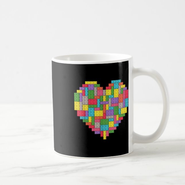 Masterbyggarens block - Byggnad Heart Kaffemugg (Höger)