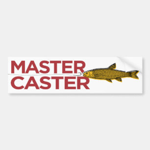 Mastercaster som fångar fisken bildekal