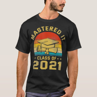 Mastered 2021 Masters Degree Studenten Shirt F T