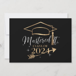 Mastered it class of 2024 Studenten Gifts for her Meddelande