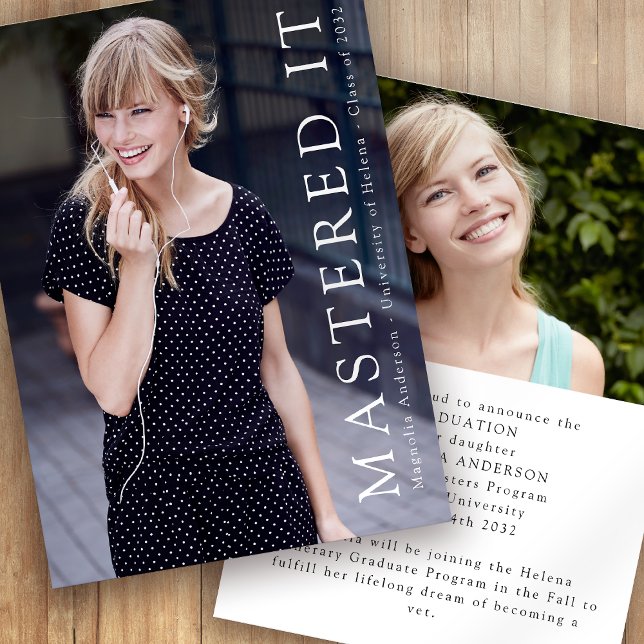 Mastered it Photo Studenten annons Inbjudningar (Skapare uppladdad)