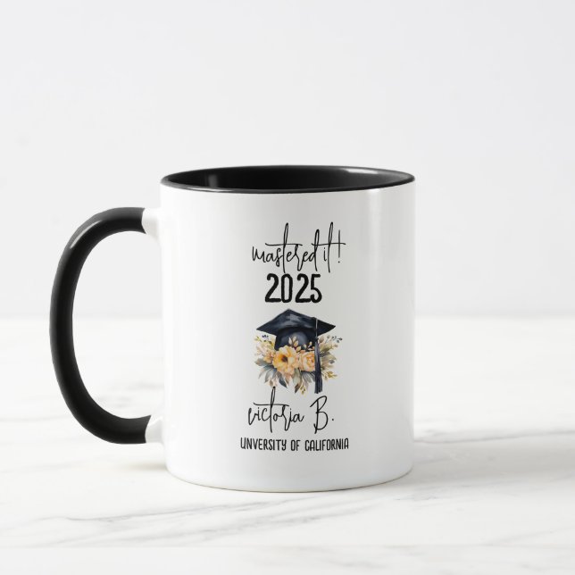 Mastered it Studenten College Student Gift. Mugg (Vänster)