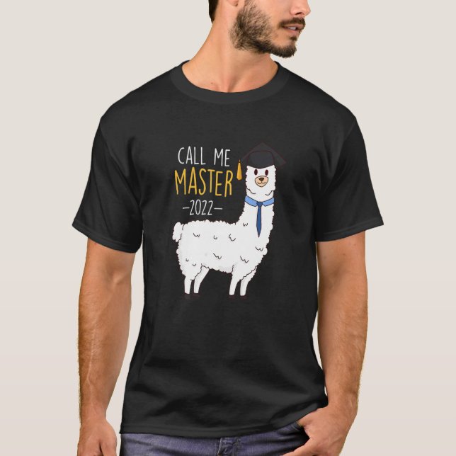 Masterexamen 2022 Ring mig Master 1 T Shirt (Framsida)