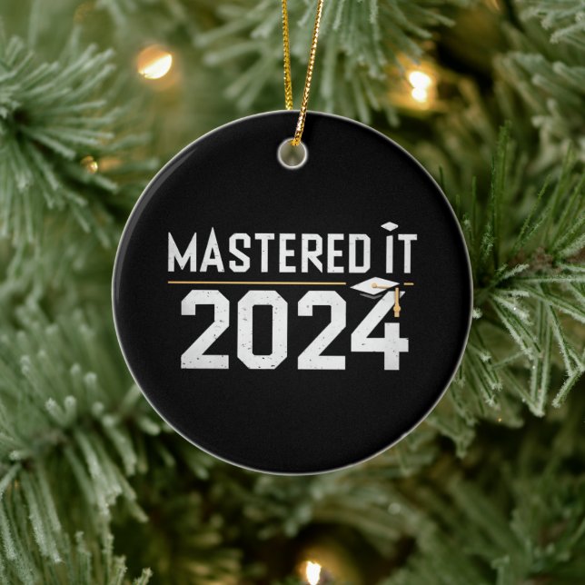 Masterexamen 2024 magisterexamen julgransprydnad keramik (Träd)