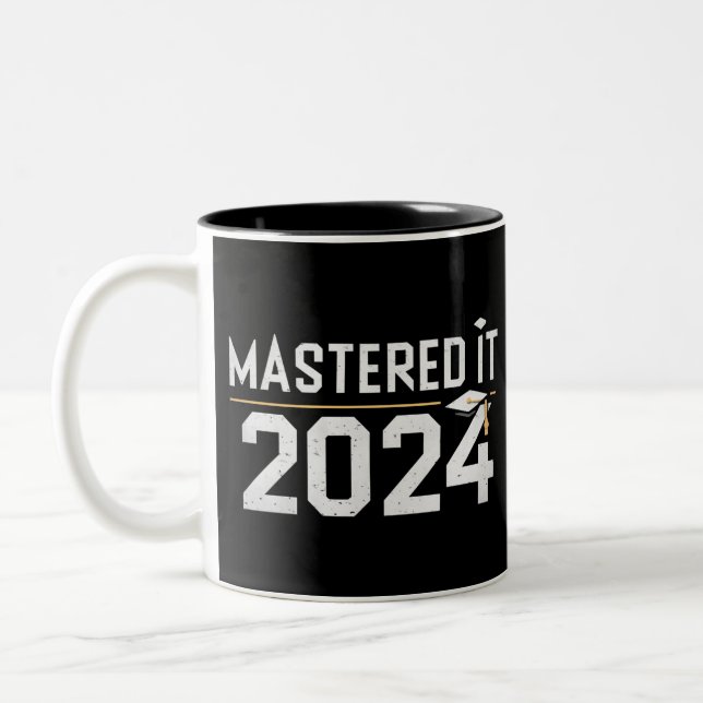 Masterexamen 2024 magisterexamen Två-Tonad mugg (Vänster)