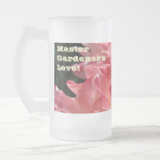 Mästergårdakärlek! Rosa Rosenträdgårdsmuggar Frostat Ölglas