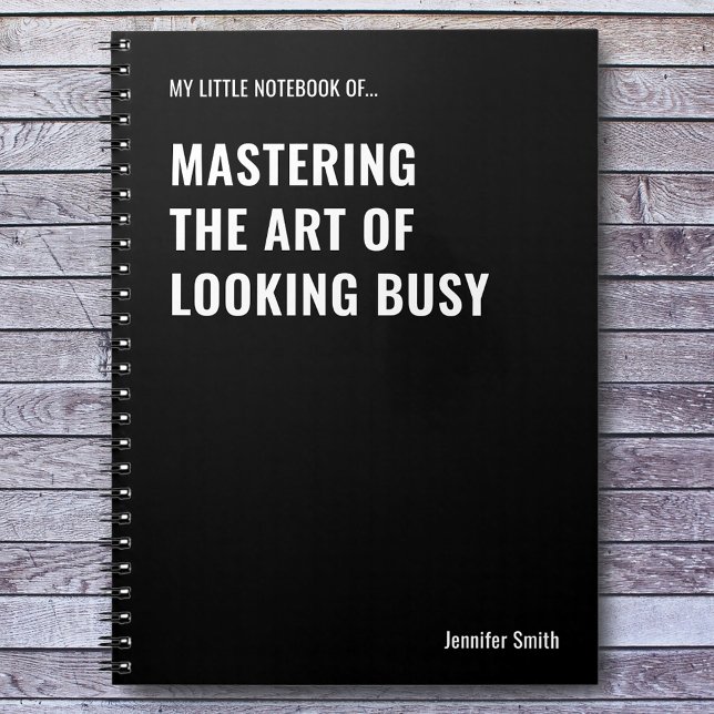 Mastering av Art Funny Quote Anteckningsbok (Skapare uppladdad)