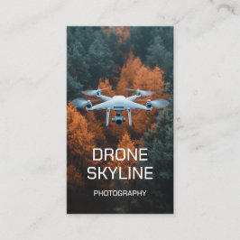 Mastering av flygfotografi Drone Skyline Photos Visitkort