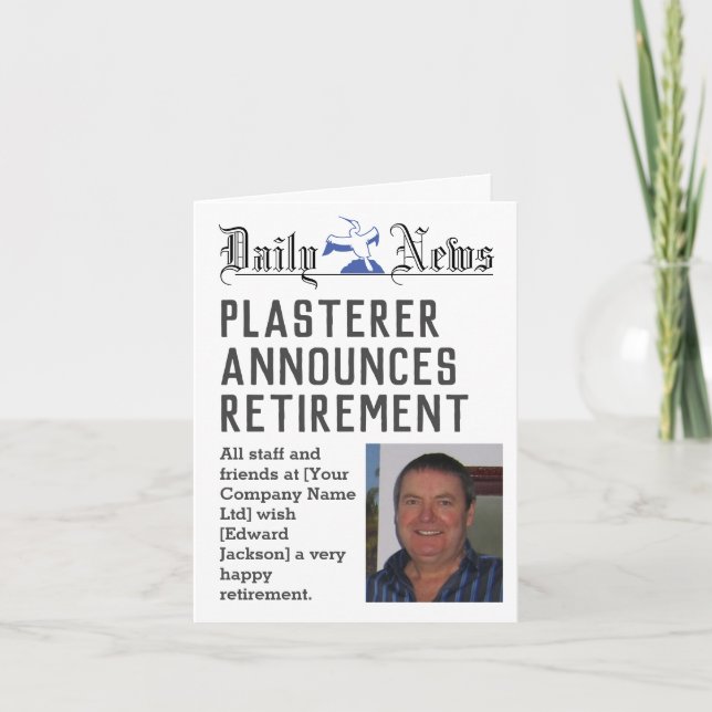 Masterkortet Pension för att anpassa Kort (Framsida)