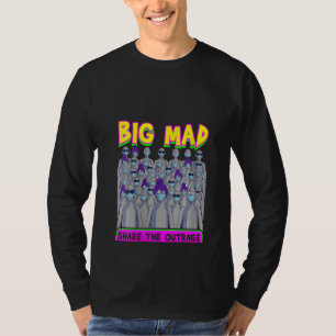Mästernota för kvinnans stora MAD NPC-Grått, folkm T Shirt